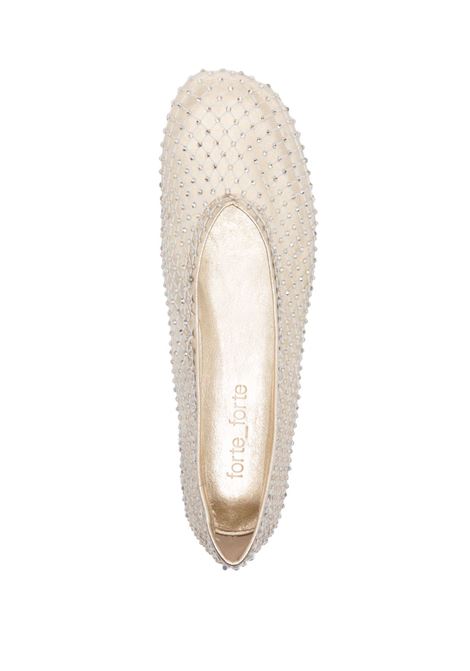 Ballerine con decorazione di cristalli in oro Forte forte - donna FORTE FORTE | 136947012